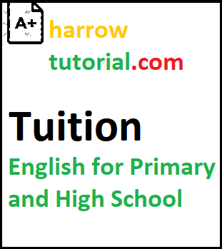 English Classes at Harrow Tutorial Tuition for Primary and Secondary